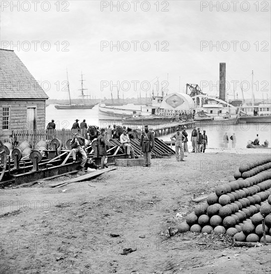 men, Union army, Yorktown, Virginia, American Civil War, historical,