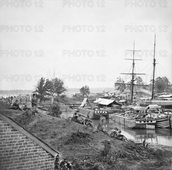 men, ships, White House Landing, American Civil War, historical,