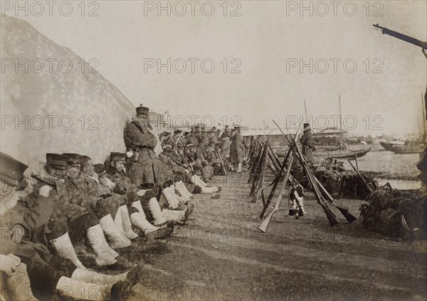 Japanese, army, soldiers, Battle of Chemulpo, Russo-Japanese War, historical,