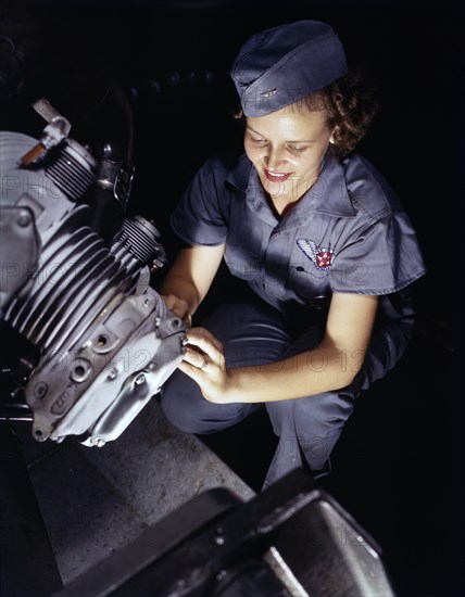 airplane, military, woman, World War II, occupations, historical,