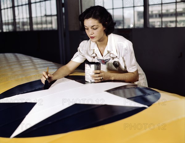 airplane, military, woman, World War II, occupations, historical,