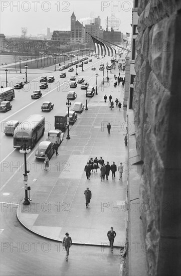 High Angle View of Michigan Avenue