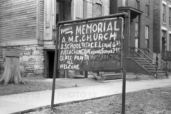 Sign outside of Church in the Black Belt