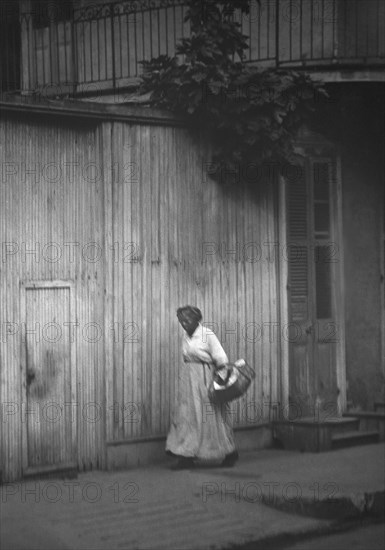 Woman going to market