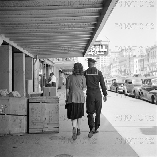 Sailor and Girl on Canal Street