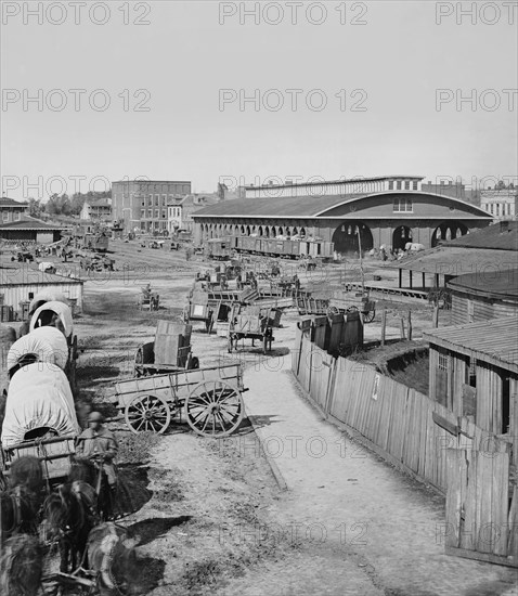 Railroad Depot Union General William Sherman's Occupation of Atlanta