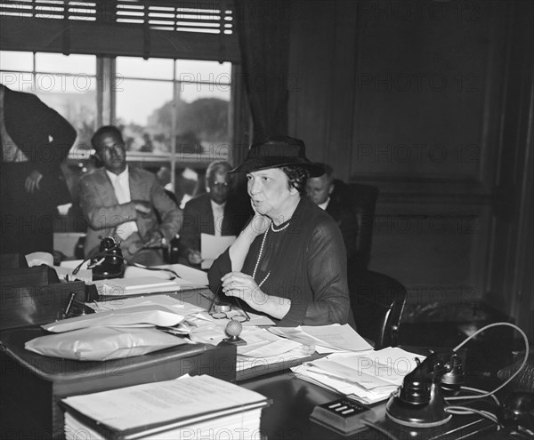 U.S. Secretary of Labor Frances Perkins announcing the Appointment of Charles P. Taft