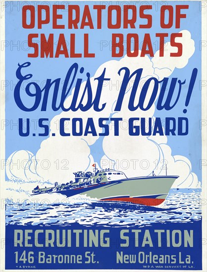 U.S. Coast Guard Recruitment War Poster