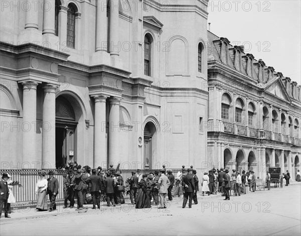 Good Friday in front of St. Louis Cathedral