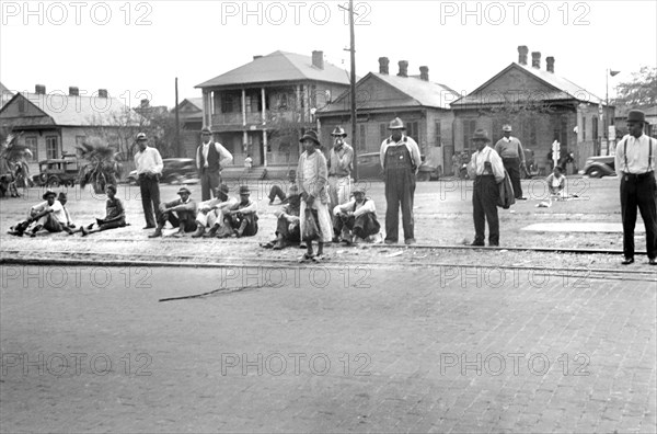 Applicants waiting for jobs in front of FERA offices