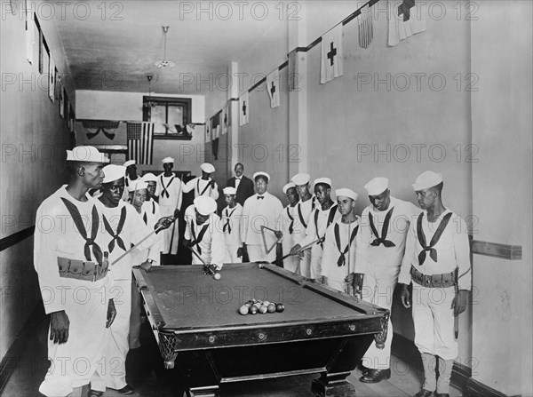 African-American Sailors in Red Cross Headquarters