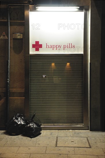 Shop Sign saying Happy Pills