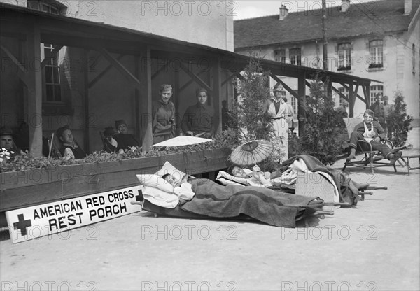 French Children at play in Children's Ward of American Red Cross Civilian Hospital
