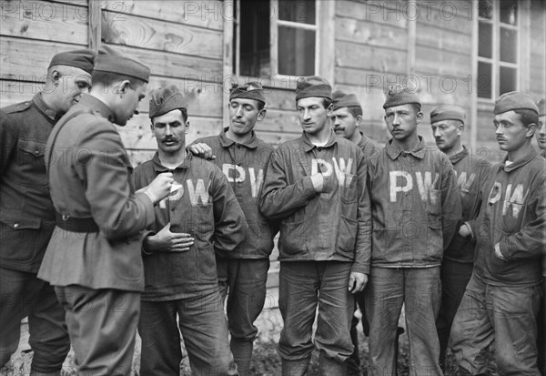 American Soldiers getting Food at Canteen established in Basement of American Red Cross Bureau of Refugees