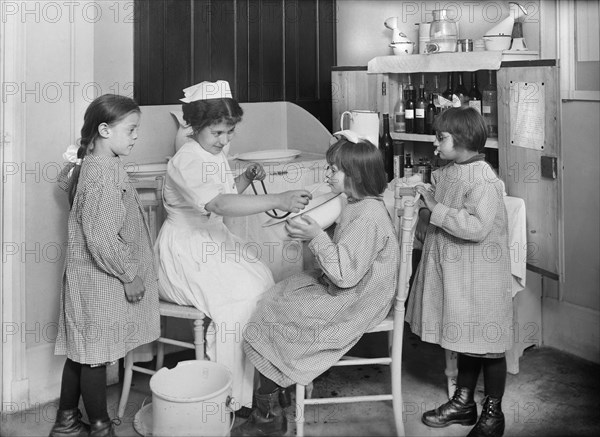 Nurse treating Children