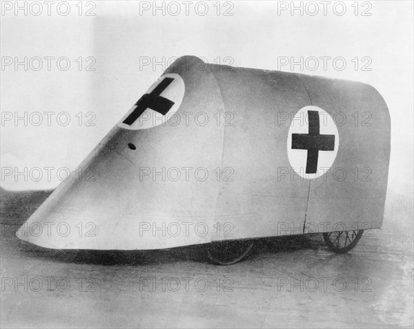 Red Cross Vehicle used for gathering Wounded Soldiers from Trenches during World War I