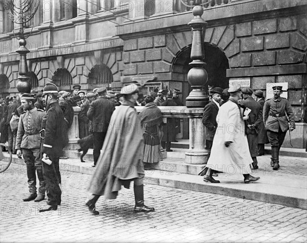 German Headquarters in Antwerp City Hall during World War I