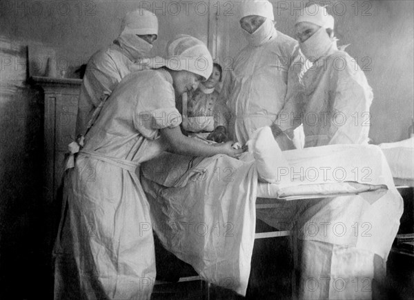 Foot Amputation at Canadian Base Hospital during World War I