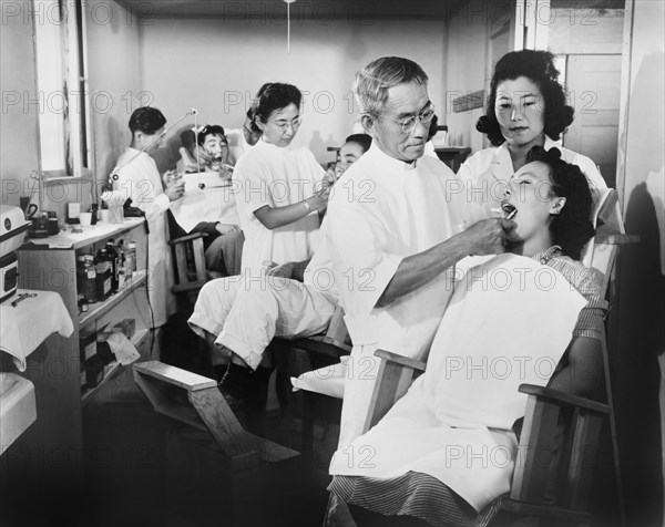 Evacuees of Japanese Ancestry in Dental Facility