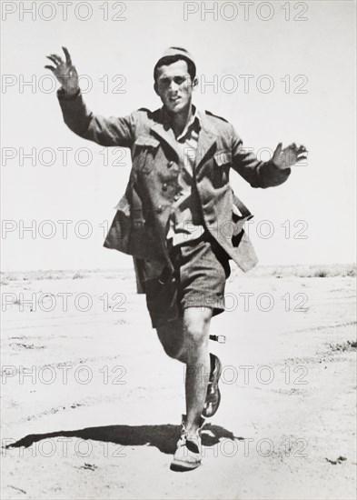 Italian Infantryman Surrendering to British Troops