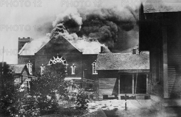 Burning of Church where Ammunition was stored during Race Riot