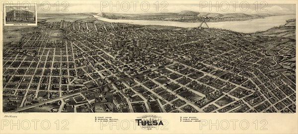 Aerial view of Tulsa