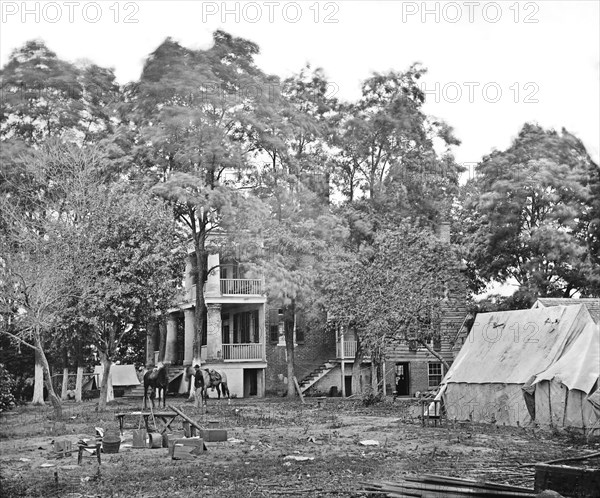 House used as Headquarters by Gen. G.B. McClellan and Gen. P.G.T. Beauregard during American Civil War