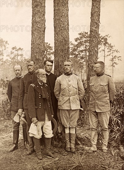 Staff of the 1st US Volunteer Regiment