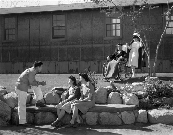 Nurse Aiko Hamaguchi with patient Tom Kano