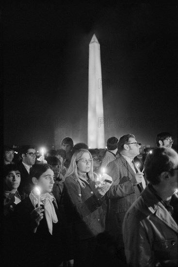 Crowd gathered for Moratorium to End the War in Vietnam