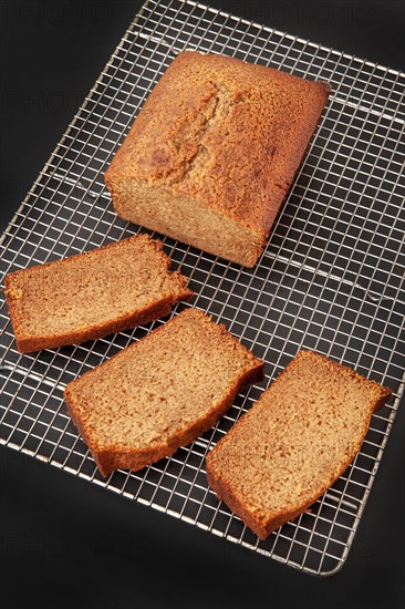 Slices of Honey Cake on Cooling Rack