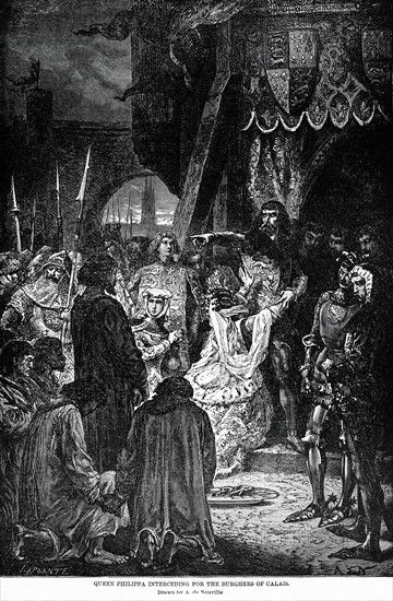 Queen Philippa interceding for the Burghers of Calais