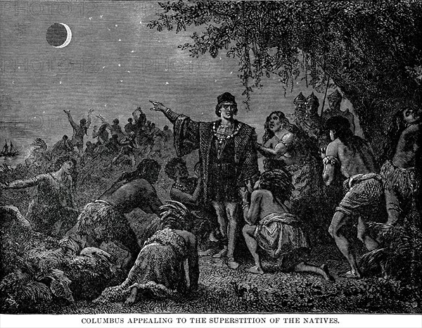 Columbus Appealing to the Superstition of the Natives