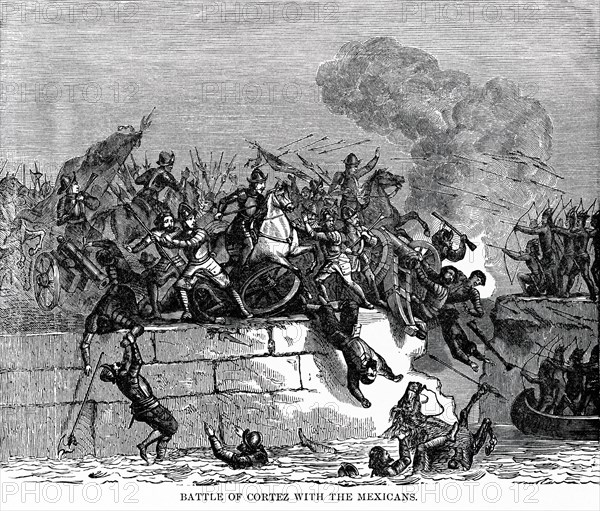 Battle of Cortez with the Mexicans