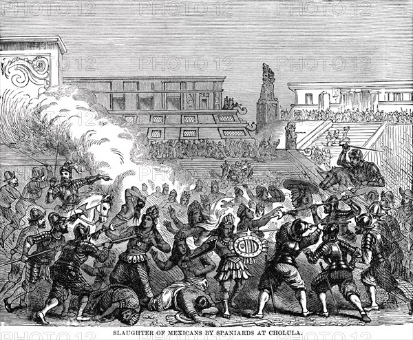 Slaughter of Mexicans by Spaniards at Cholula