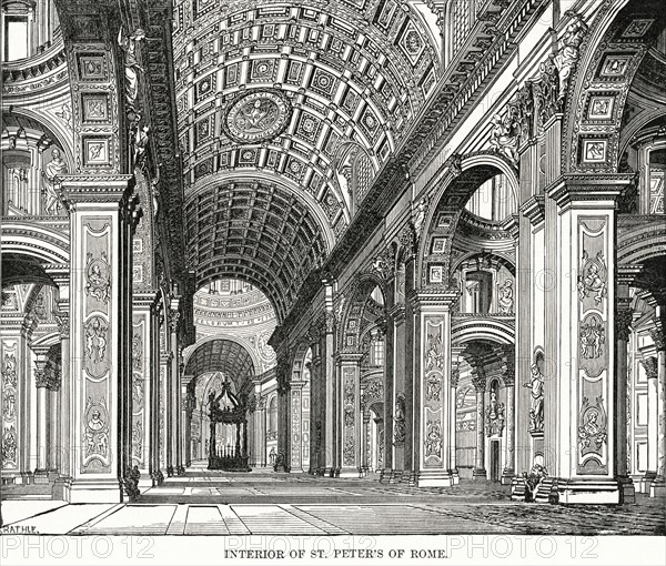 Interior of St. Peter's of Rome