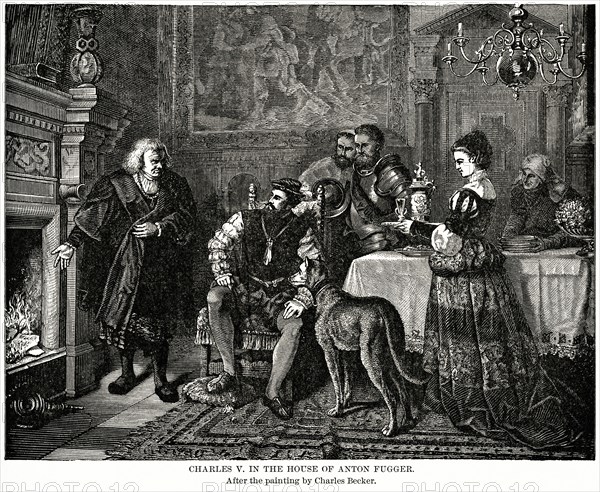 Charles V in the House fo Anton Fugger