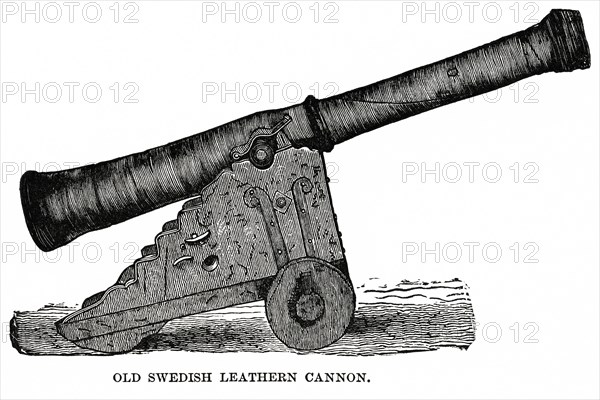 Old Swedish Leathern Cannon