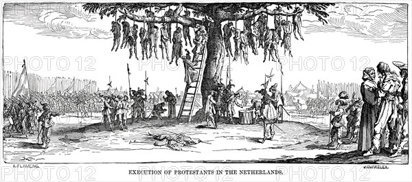 Execution of Protestants in the Netherlands