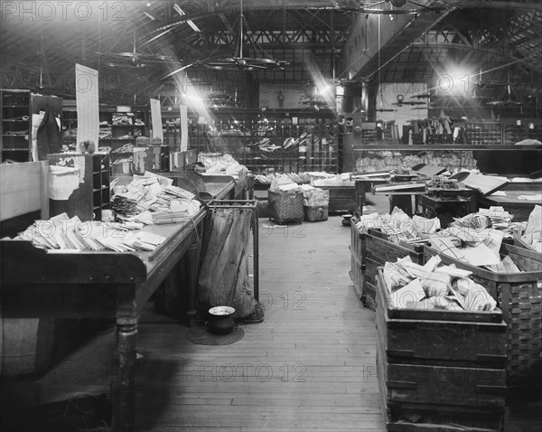 Post Office Workroom, Washington, February 1907