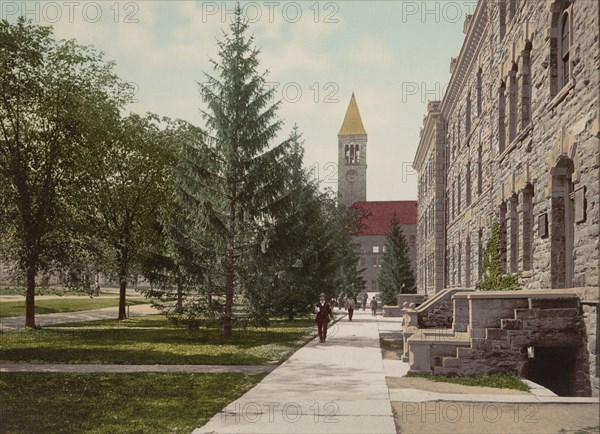 Morrill Hall and the Library, Cornell University,