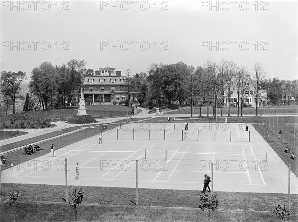 Tennis Courts, New York University, 1900