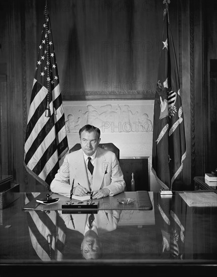 U.S. Attorney General Robert H. Jackson, Portrait sitting at Desk, July 1940