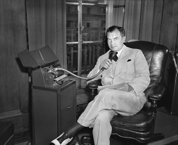 U.S. Attorney General Robert H. Jackson, Portrait sitting at Desk, July 1940