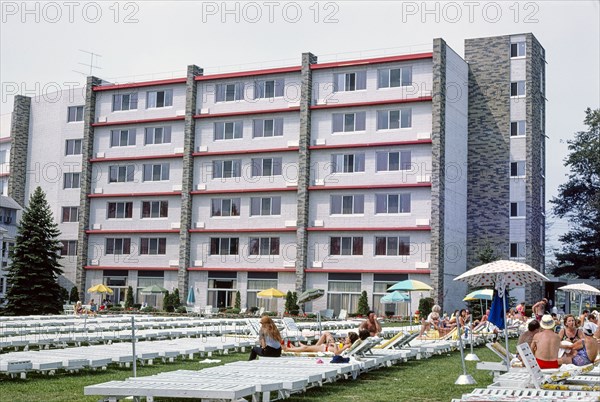 Pool Area, Kutsher's Hotel, 1977