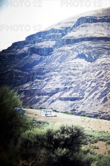 Farmhouse in Remote Valley,,