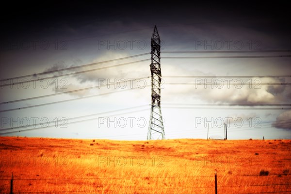 Transmission Tower in Rural Landscape ,,