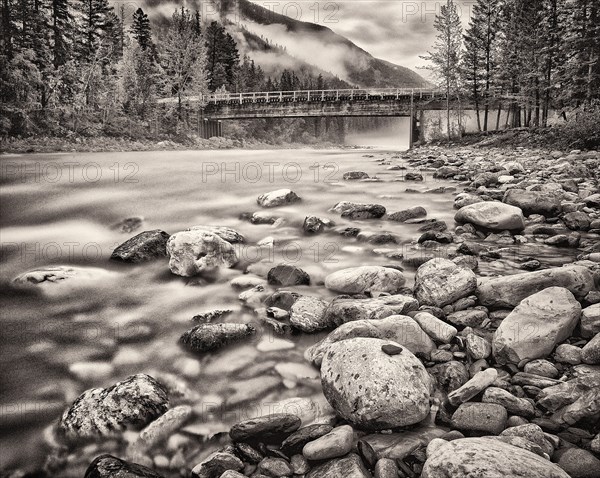 White River and Bridge, British Columbia,