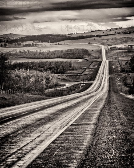 Highway, Southern Alberta,