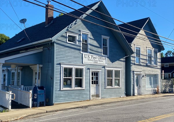 Slight Angle View of Post Office Building, Kittery Point,